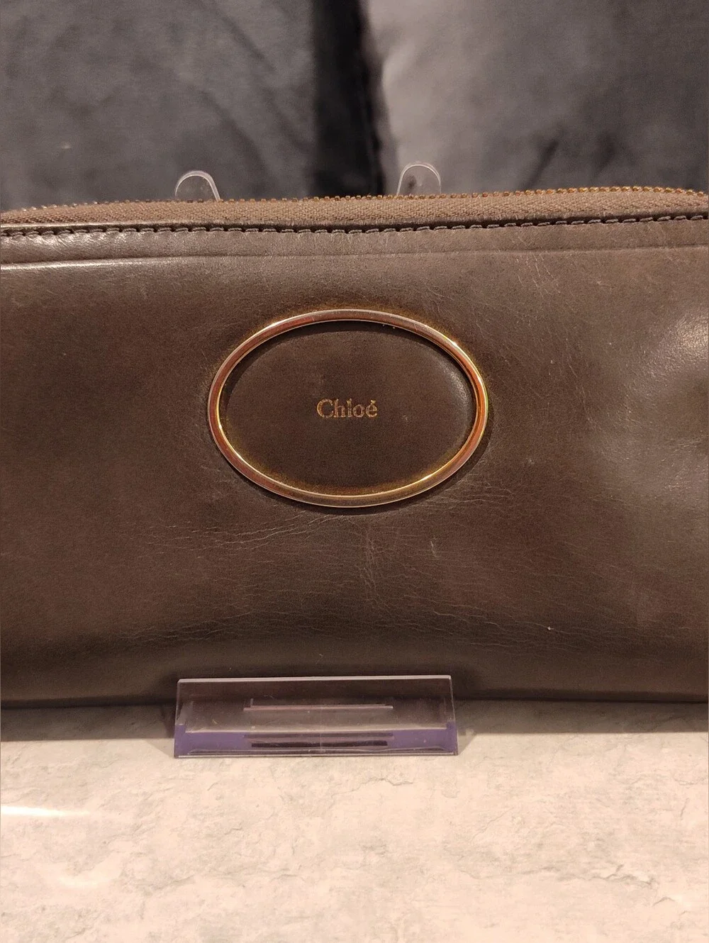 Chloé Victoria Round Long Wallet Authentic